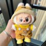 Fashion Clothing Set - Yellow Grid Hat Outfit - Image 2